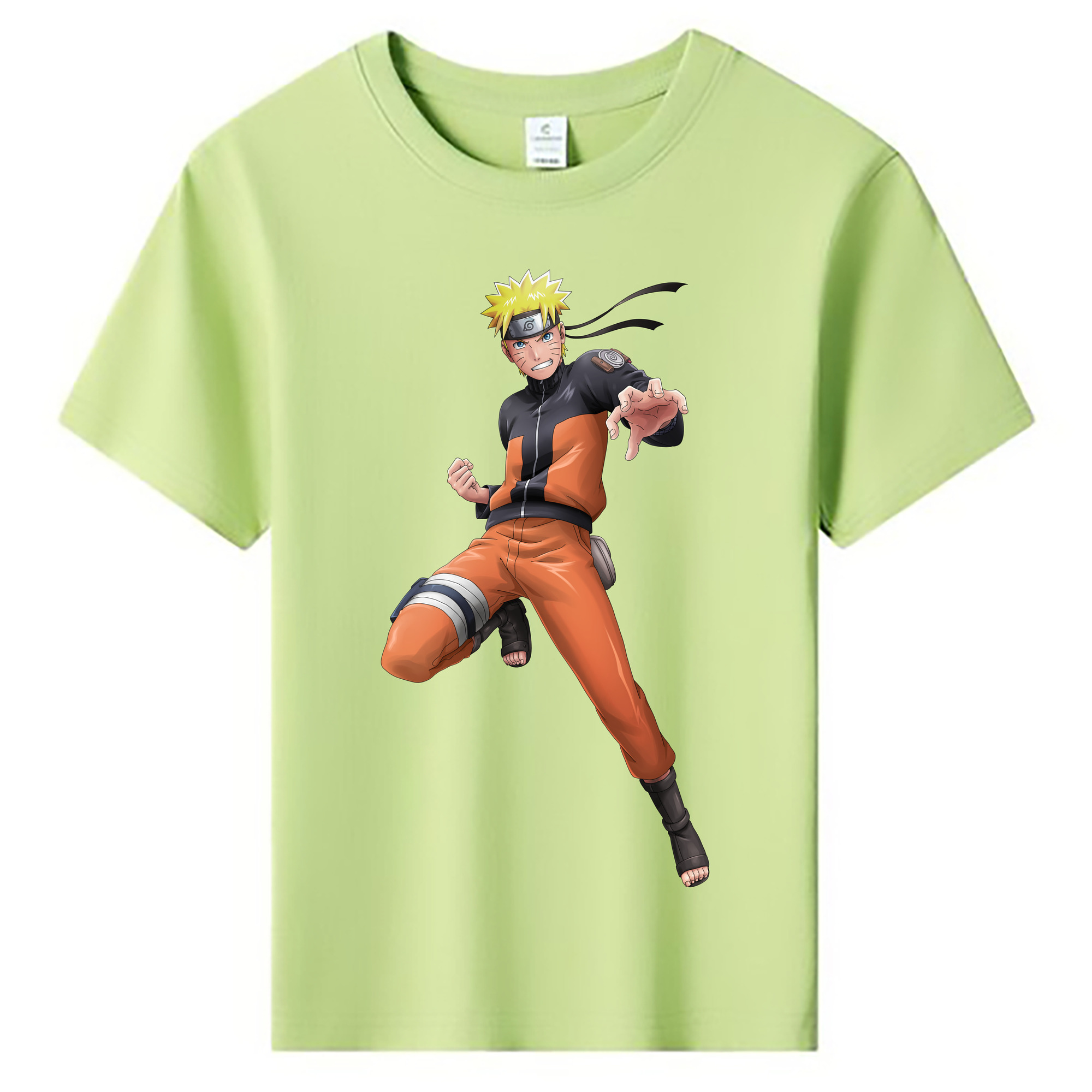（画像用） NARUTO -ナルト- うずまき ナルト Uzumaki Naruto 綿100％キッズTシャツ（フロントプリント）